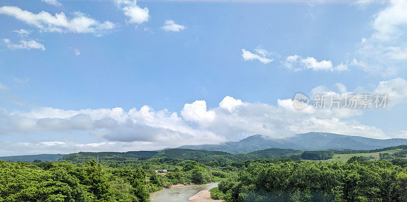 日本北海道志内的中野川