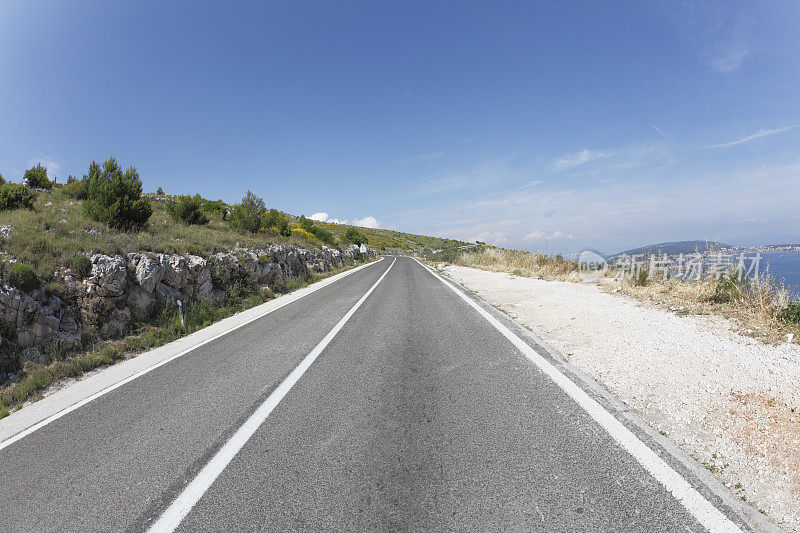 克罗地亚的地中海乡村公路和岛屿