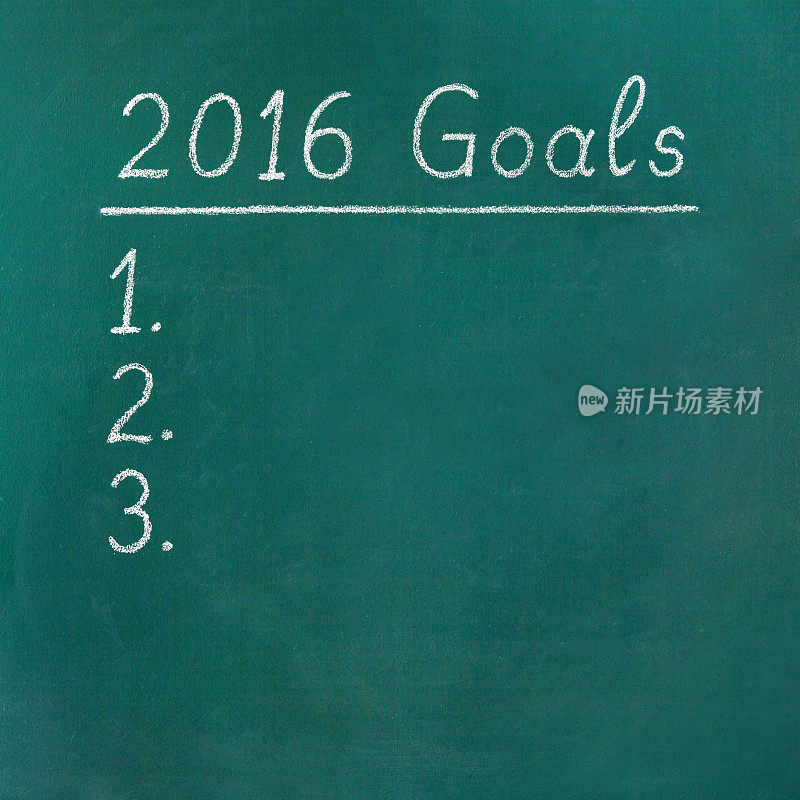 2016年的目标