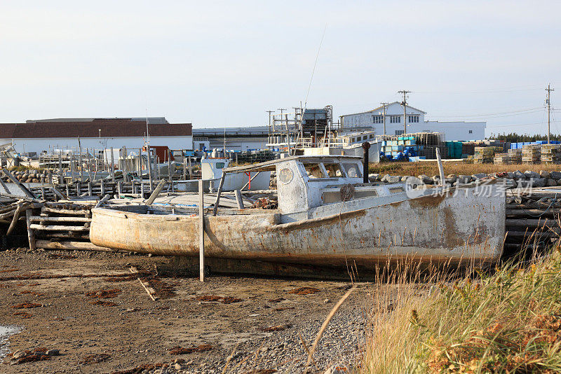 新斯科舍丹尼尔斯岬的一艘旧船