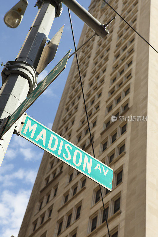 麦迪逊大街街标志