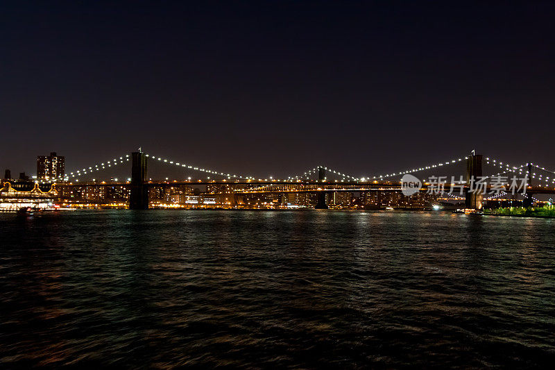 纽约之桥之夜。