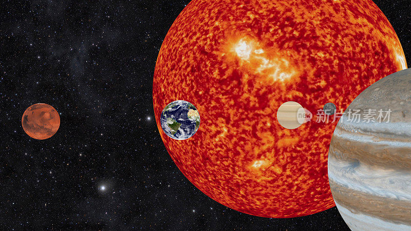 太阳系的行星和太阳