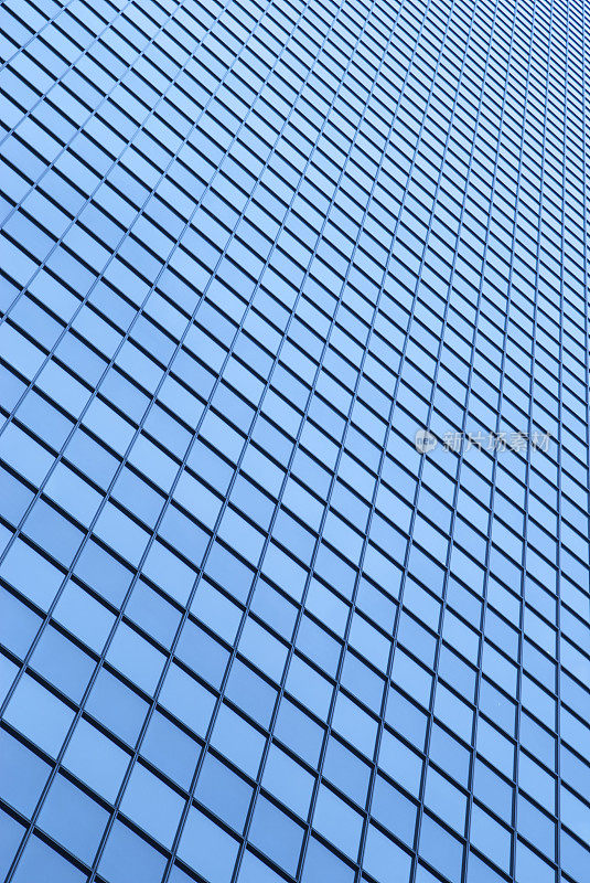 蓝色玻璃网格到无限