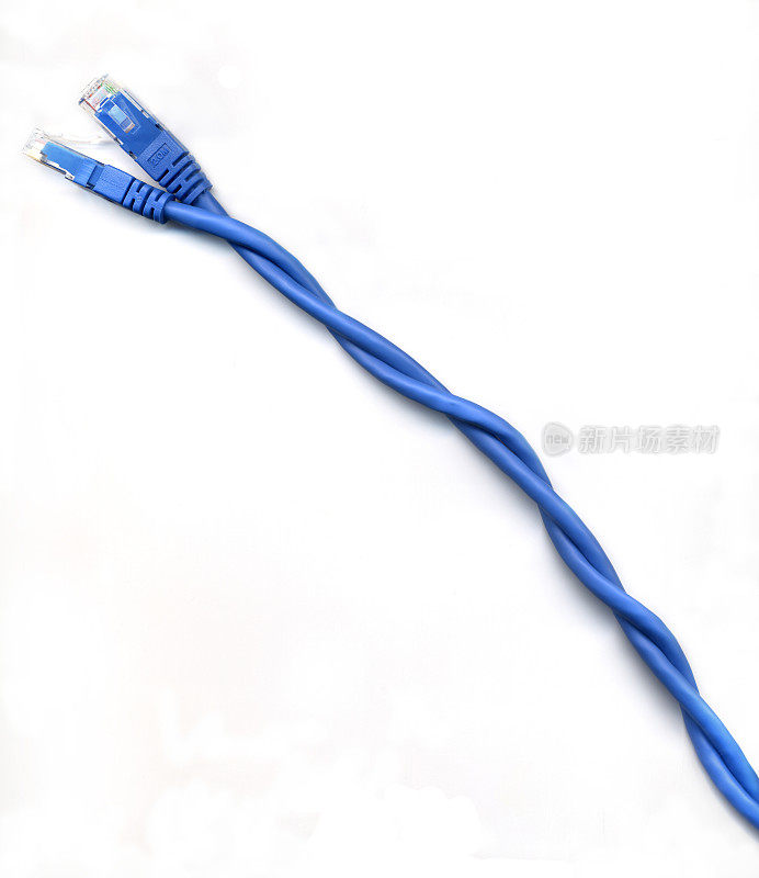 蓝色电缆-高分辨率