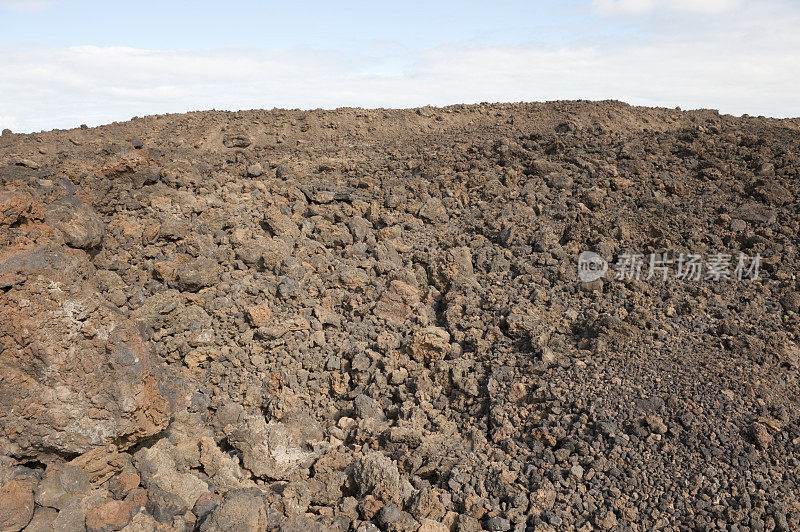 兰萨罗特岛(加那利群岛)的火山熔岩区