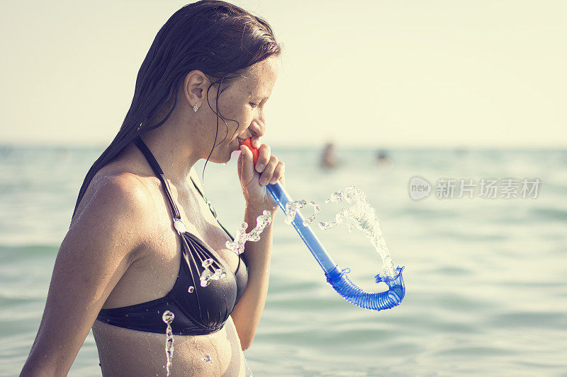 夏天，浮潜和乐趣