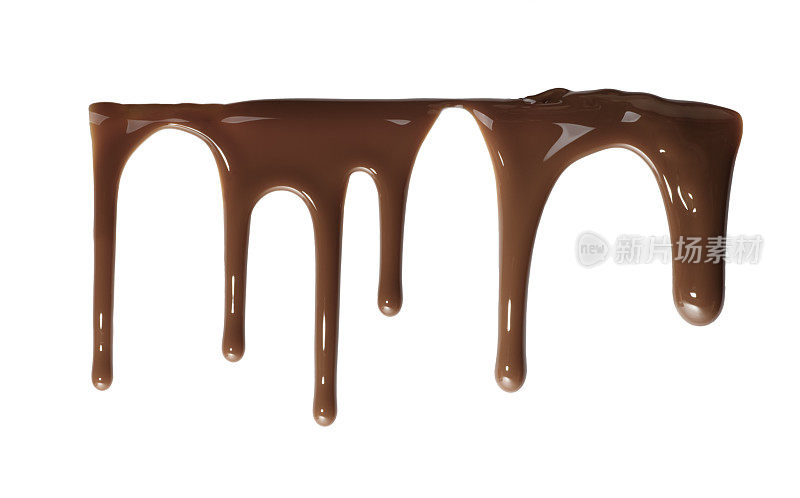流动的液态巧克力