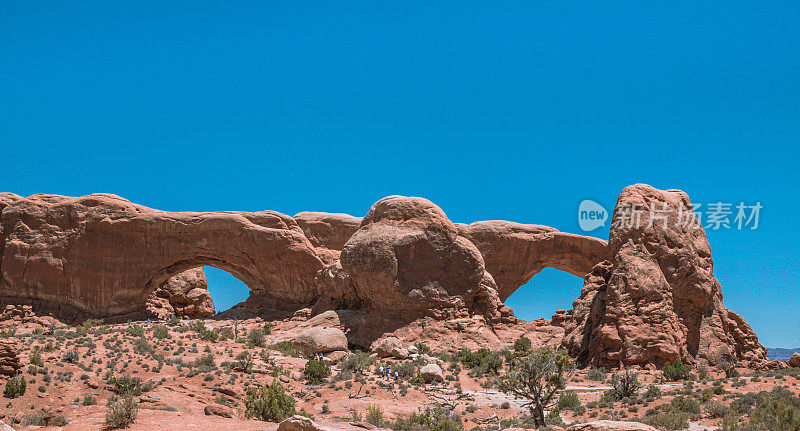 摩押沙漠的天然石拱