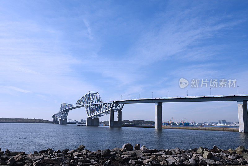 东京门大桥和东京湾地区