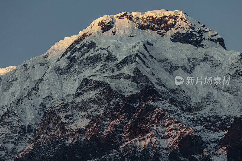安娜普纳喜马拉雅山脉山水纹理优美