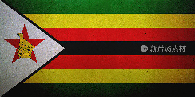 印在纸上的津巴布韦垃圾旗