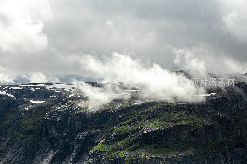 挪威巨魔之巅Ringedalsvannet峡湾的风景