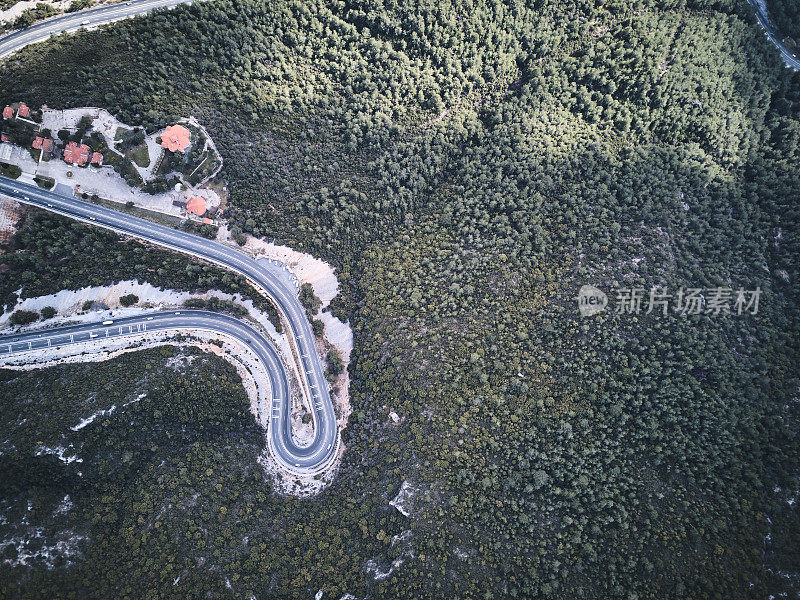 山间蜿蜒的道路，Mu?la