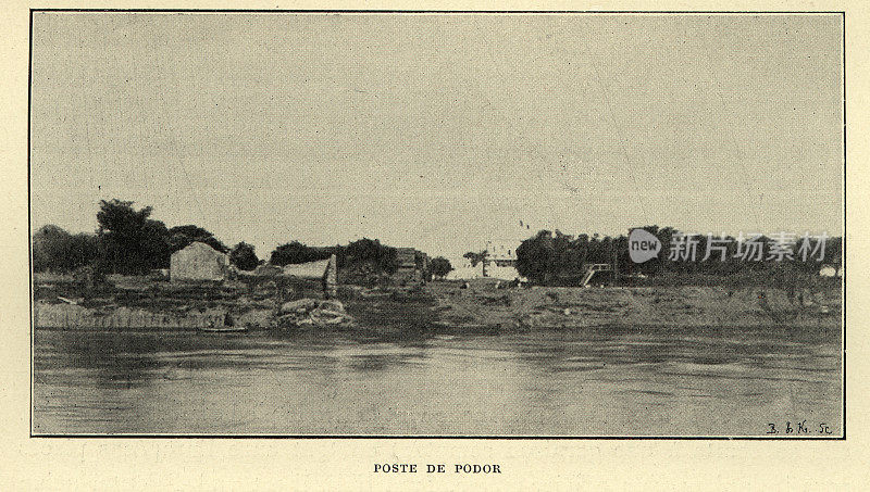 波多尔邮政，塞内加尔，西非，维多利亚19世纪