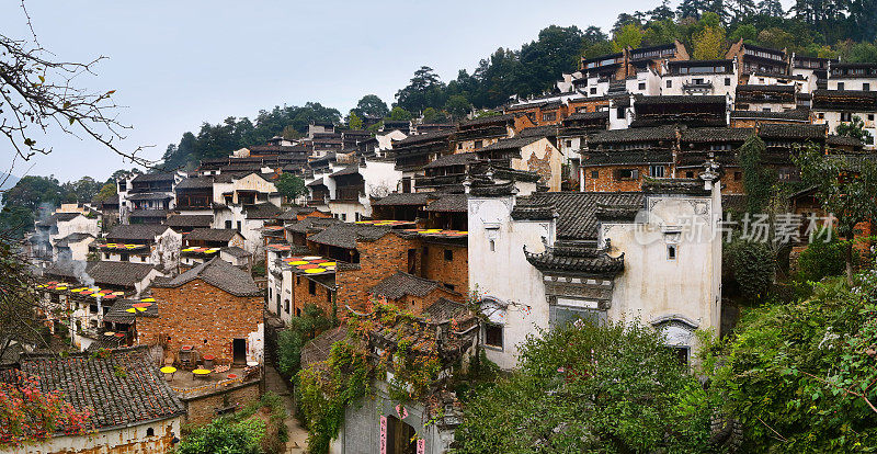 婺源县黄岭老村全景