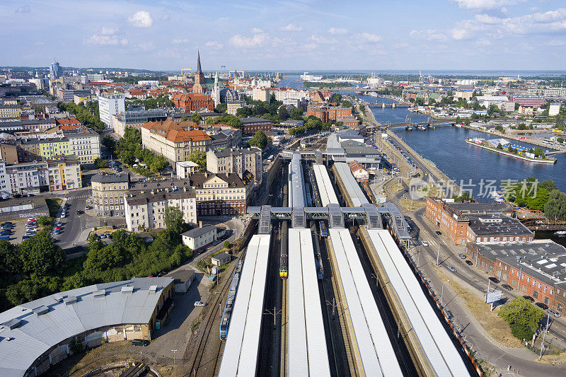 Szczecin的主要火车站