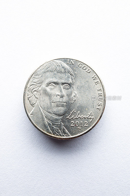 美国5美分2012镍币