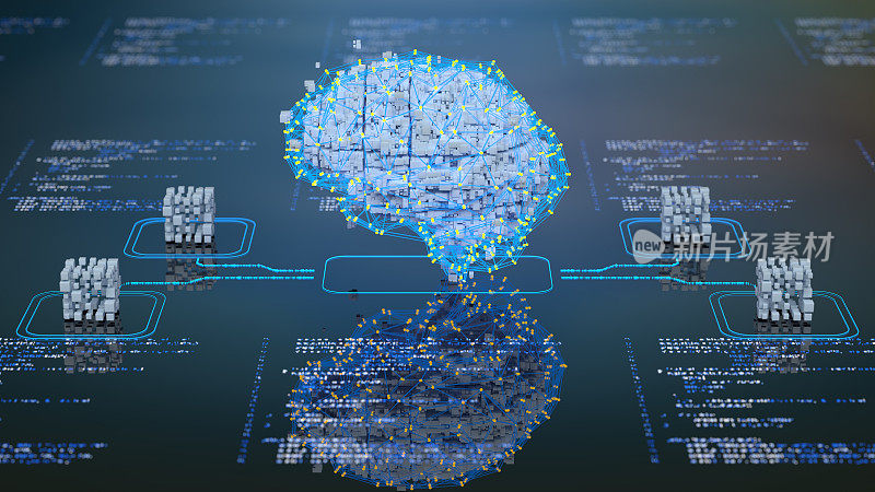 AI人工智能的数字概念