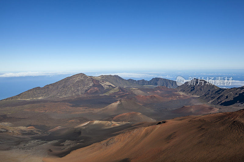 夏威夷毛伊岛的哈雷阿卡拉火山