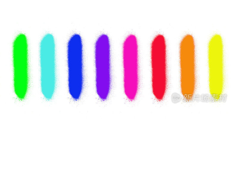 彩虹纹的涂鸦喷壶