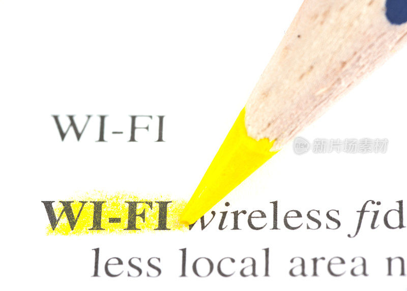 字典中标注的Wi-fi词汇定义