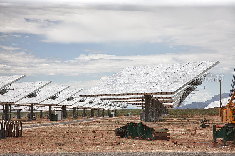 美国新墨西哥州的太阳能电池板