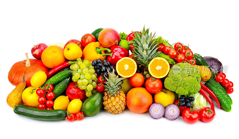 收集新鲜水果和蔬菜