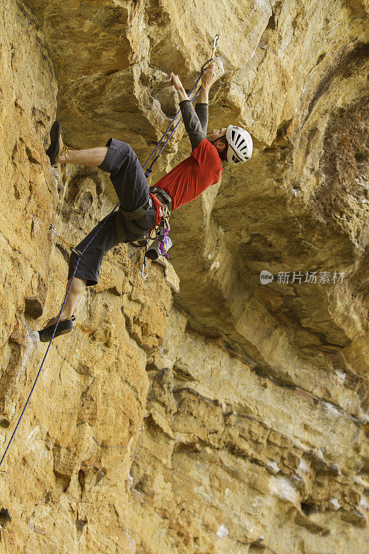 男性Rockclimber