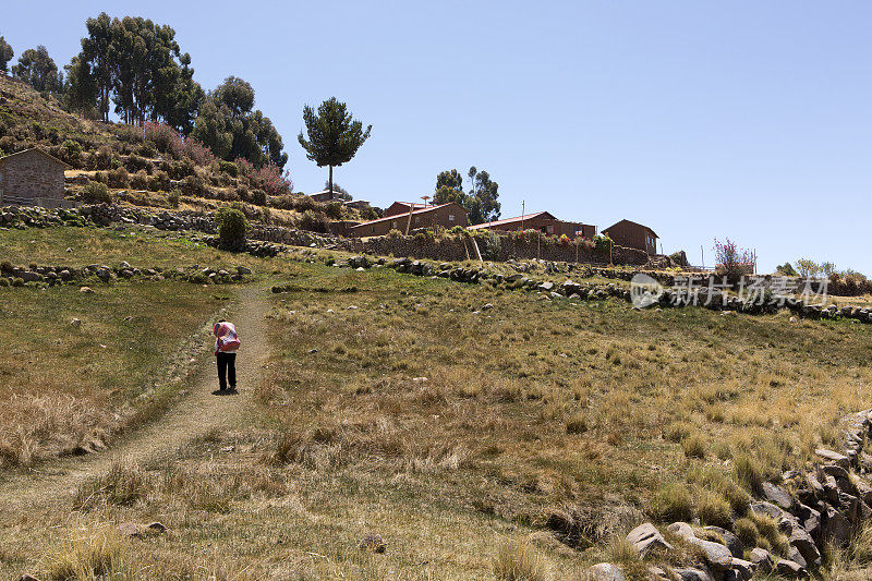 秘鲁，Titicaca湖上的Taquile岛