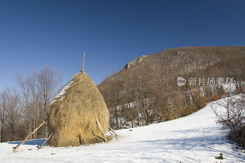 冬天的山