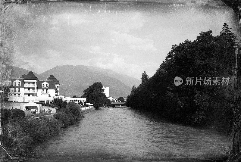 Lienz。黑色和白色