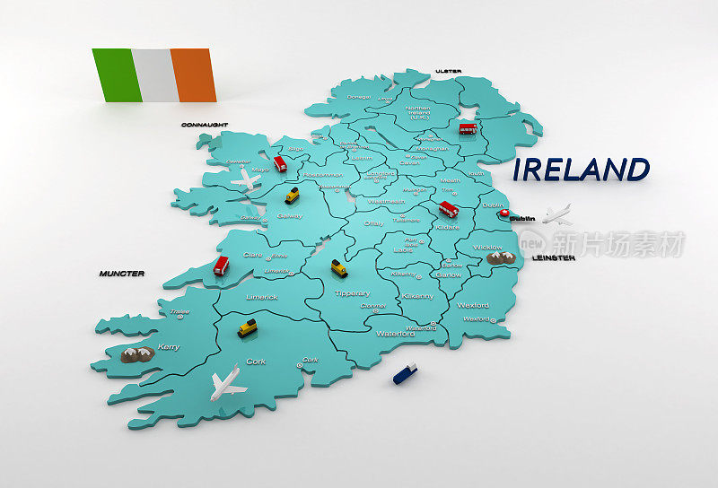 爱尔兰地图