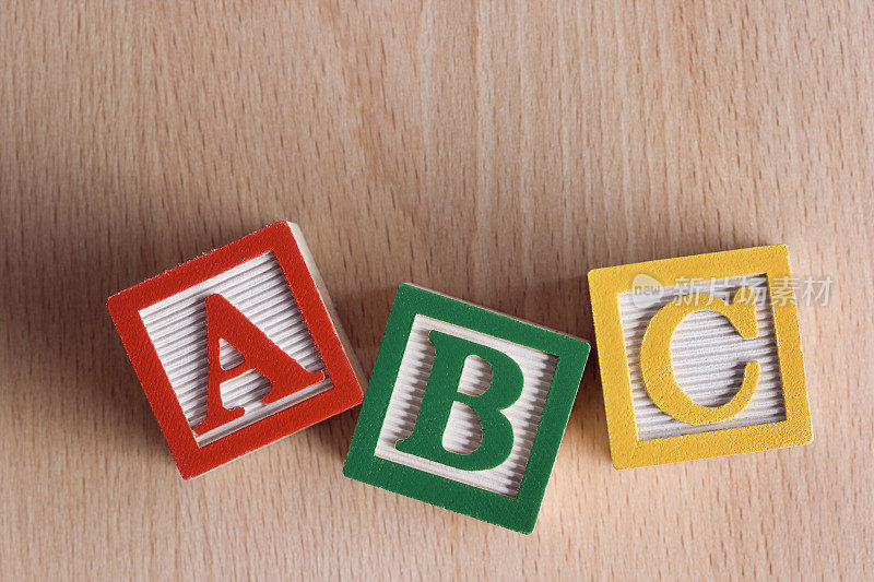 字母积木“ABC”