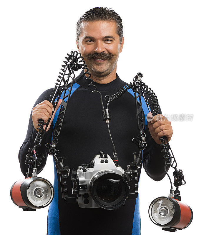 水下摄影师肖像