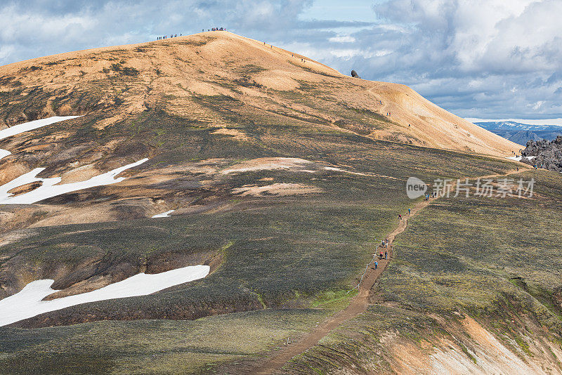 Landmannalaugar远足、冰岛