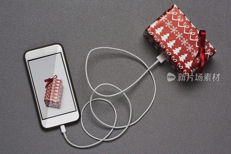 智能手机和圣诞礼物