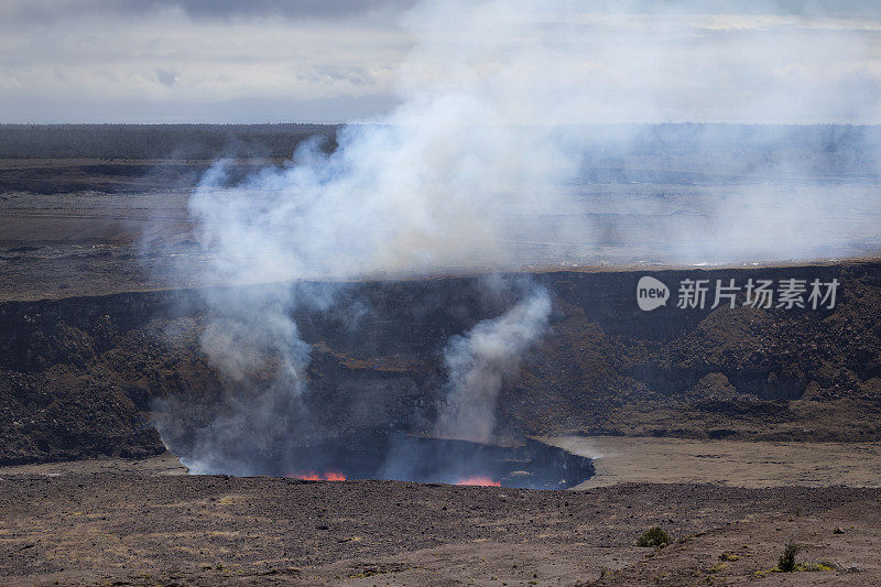 基拉韦厄火山口，夏威夷火山国家公园，大岛