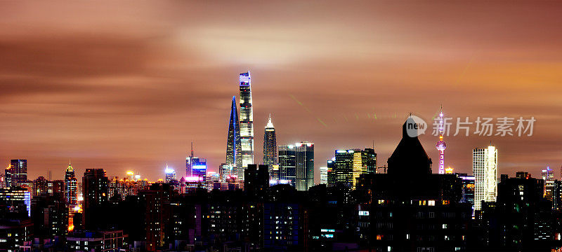 上海夜景，中国