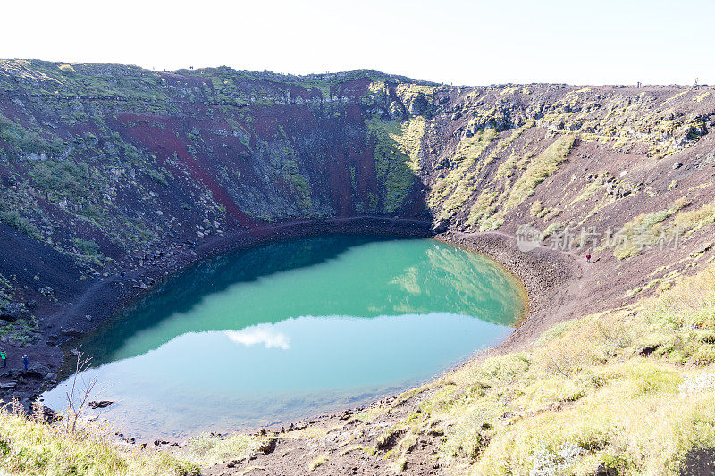 冰岛克里德火山口湖