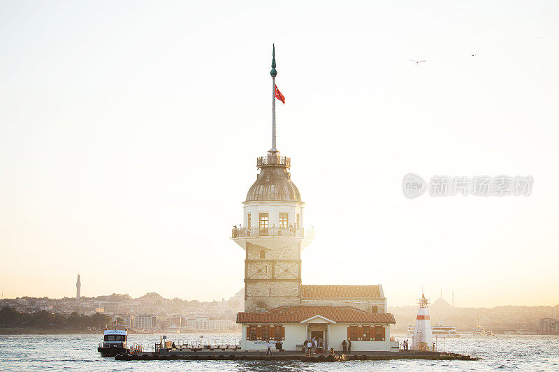 少女Tower-Maiden的Tower-Istanbul-Turkey