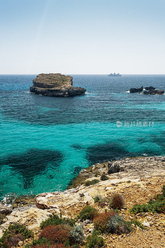 蓝色泻湖，Comino，马耳他