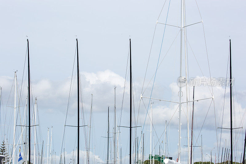 新西兰:威斯特海温码头的帆船