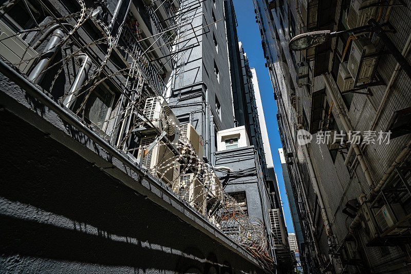 香港九龙的窄巷