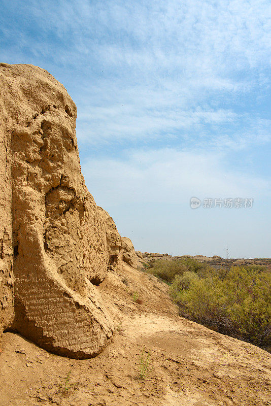 苏丹卡拉堡垒-无尽的塞尔柱墙，梅夫，土库曼斯坦