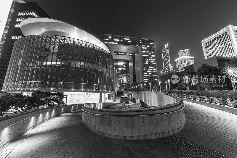 香港市中心的夜晚