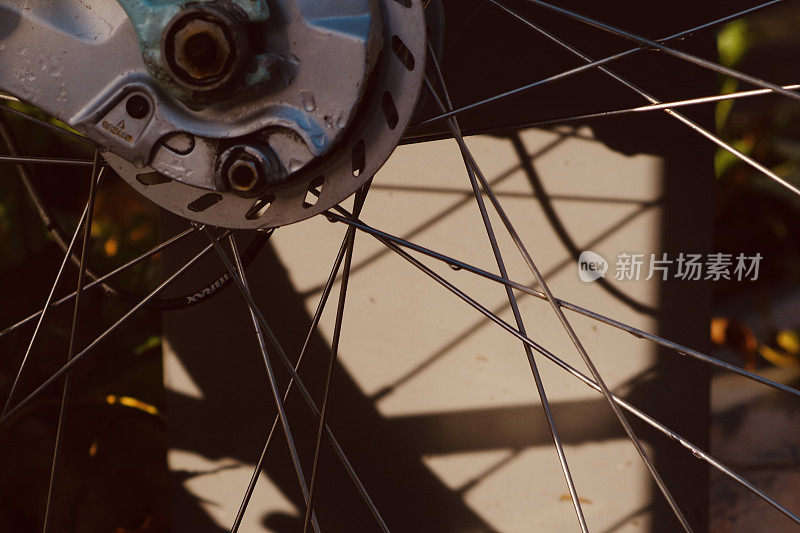 自行车轮子的细节