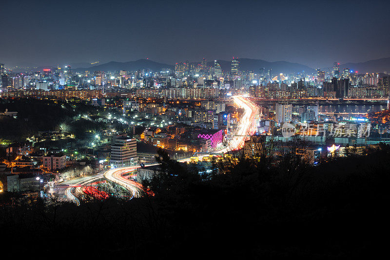 首尔的夜景