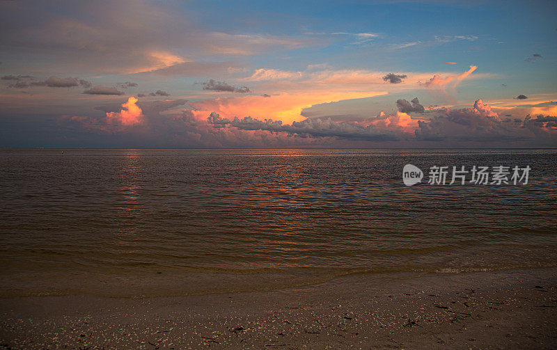 佛罗里达海滩日落