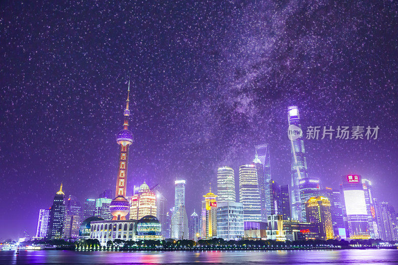 夜景上海天际线